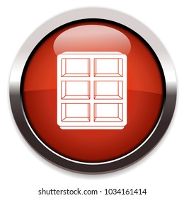 chest of shelves flat icon