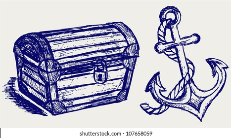 Chest sketch and anchor