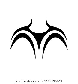 chest tattoo vector graphic design.