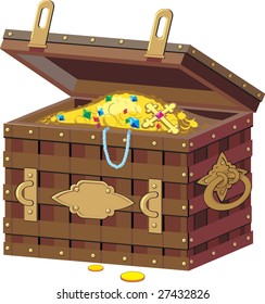 chest with treasures