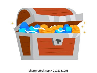 Coquetear con tesoros. Ilustración del vector