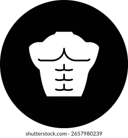 Ícone de vetor de tórax. Pode ser usado para impressão, aplicativos móveis e da Web.