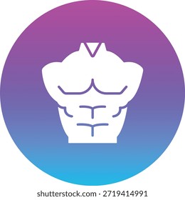 Icono de Vector de pecho. Se puede utilizar para aplicaciones de impresión, móviles y de Web.