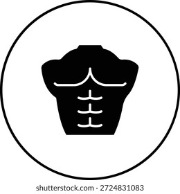 Icono de Vector de pecho. Se puede utilizar para aplicaciones de impresión, móviles y de Web.