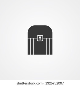 Chest vector icon sign symbol