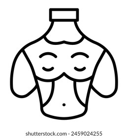 Chest Vector Line Icon Design