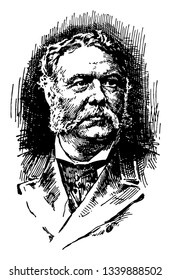 Chester Alan Arthur 1829 to 1886 he was an American attorney politician and the 21st president of the United States vintage line drawing or engraving illustration