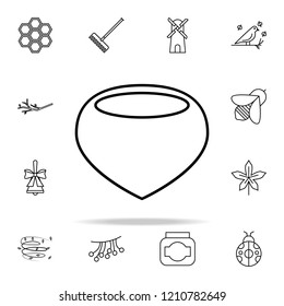chestnut icon. autumn icons universal set for web and mobile