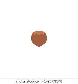 Chestnut icon design. Nuts. Vector illustration.