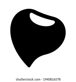 Icono de castaño ilustración vectorial aislada. Icono de vector de estilo negro de alta calidad