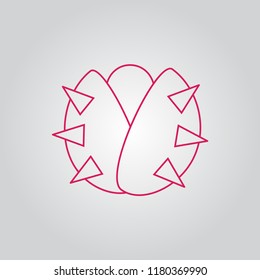Chestnut icon vector