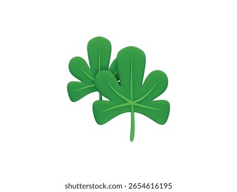 chestnut leaf icon 3d illustration render