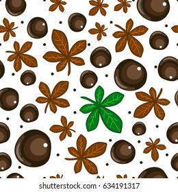 the chestnut leaves seamless pattern for textile, Wallpaper,
fashionable, popular