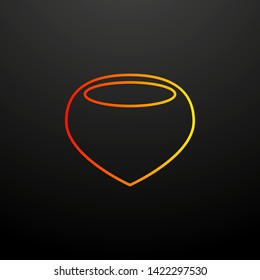 chestnut nolan icon. Elements of autumn set. Simple icon for websites, web design, mobile app, info graphics