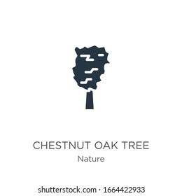 Chestnut oak tree icon vector. Trendy flat chestnut oak tree icon from nature collection isolated on white background. Vector illustration can be used for web and mobile graphic design, logo, eps10