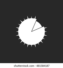 Chestnut symbol sign silhouette icon on background