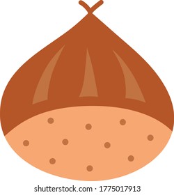 Eine Kastanie der Geschmack des Herbstes