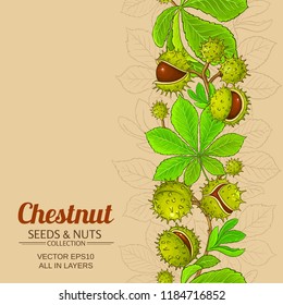 chestnut vector background