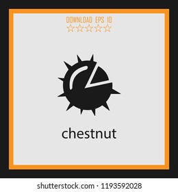 chestnut  vector icon