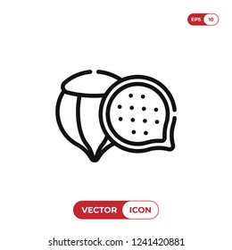 Chestnut vector icon