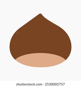 Chestnut vector illustration isolated on white background