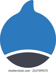 ilustración del vector de castañas en un fondo transparente. Símbolos de calidad superior. Iconos vectoriales de glifos para diseño de conceptos y gráficos.