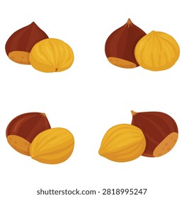 chestnut vector logo Isolated on white background.