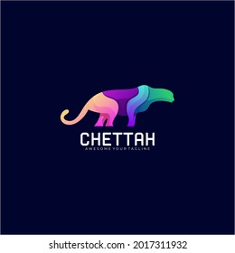 Chettah logo gradient color modern