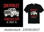 Chevrolet American 1979 Truck,American classic Vintage Style with truck T-Shirt Design