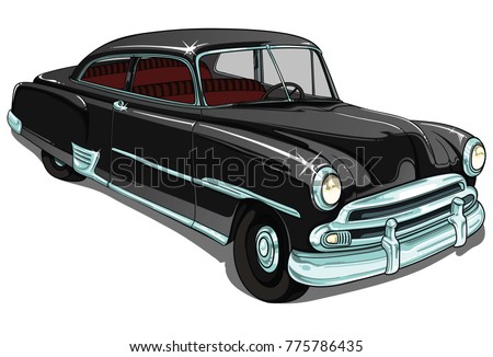 chevrolet retro vintage vector car