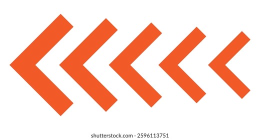 Chevron arrow icon. Moving arrows icon. blend effect, pointer, speed direction, road caution, military, navigation sign isolated on white background. dynamic moving arrow icon. eps 888.