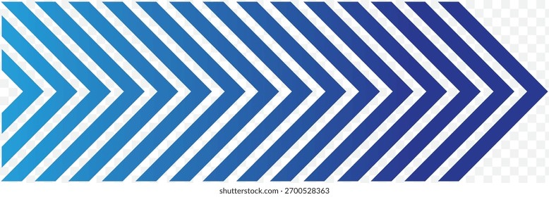 Ícone de seta em divisa. Ícone de setas em movimento. efeito de mesclagem, ponteiro, direção da velocidade, aviso de estrada, militar, sinal de navegação isolado no fundo branco. Ilustração de Blue Vetor. EPS 10.