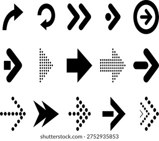 Chevron Arrow Icon Set Direction Vector Collection