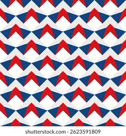 chevron arrow pattern of czech republic flag. geometric background. vector illustration