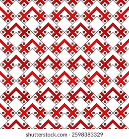 chevron arrow pattern of georgia flag. geometric background. vector illustration