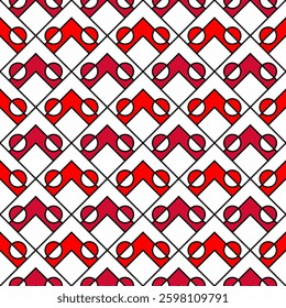 chevron arrow pattern of greenland flag. geometric background. vector illustration