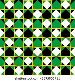 chevron arrow pattern of jamaica flag. geometric background. vector illustration