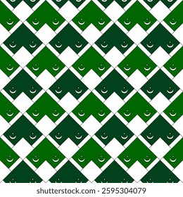 chevron arrow pattern of pakistan flag. geometric background. vector illustration