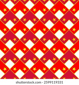 chevron arrow pattern of vietnam flag. geometric background. vector illustration