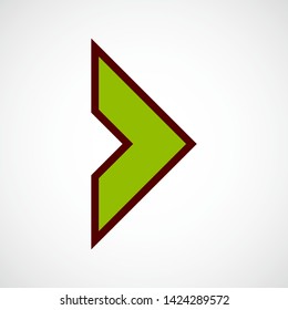 Chevron Arrow Right. Vector Color Icon