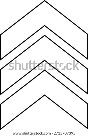 Chevron Arrow Vector Black Line Style Direction Symbols, Navigation Pointer Marks, Guide Indicators, Shape Signs, Forward Move Icons, Minimal Graphic Element