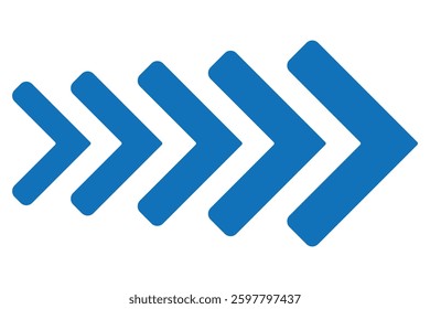 Chevron arrows, swipe arrow. navigation signs isolated on white background. Arrow chevron symbol. 