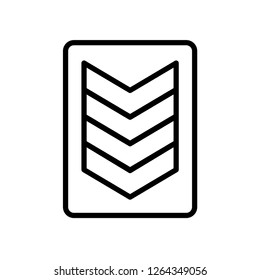 chevron badge icon vector template