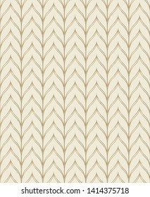 chevron braids seamless pattern with gold shades