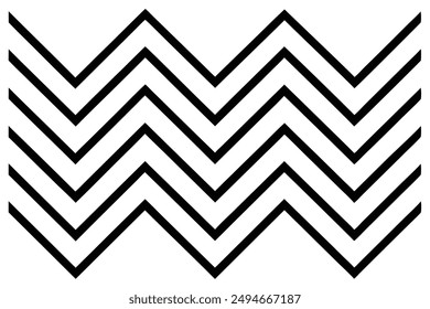 Chevron Chic Pattern line art detailed zigzag pattern illustration