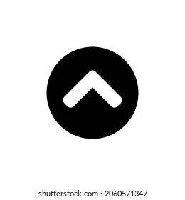chevron circle up Icon. Flat style design isolated on white background. Vector illustration