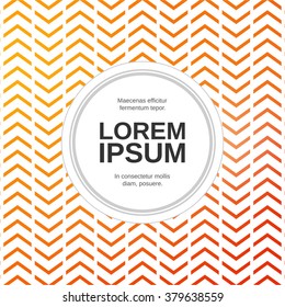 Chevron cover design. Blurred textured abstract background template. Pattern brochure, flyer background.