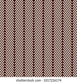 Chevron diagonal stripes abstract background. Tribal and ethnic style seamless pattern with classic geometric ornament. Repeated zigzag lines wallpaper. Zig zag digital paper, textile print. Vector