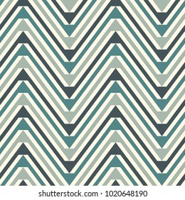 Chevron diagonal stripes abstract background. Tribal and ethnic style seamless pattern with classic geometric ornament. Repeated zigzag lines wallpaper. Zig zag digital paper, textile print. Vector