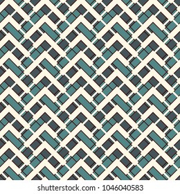 Chevron diagonal stripes abstract background. Seamless surface pattern with geometric ornament. Zigzag horizontal lines wallpaper. Embroidery style digital paper, textile print, page fill. Vector art